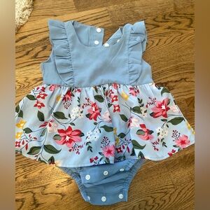 9-12 months mommy and me dress , onsie clip